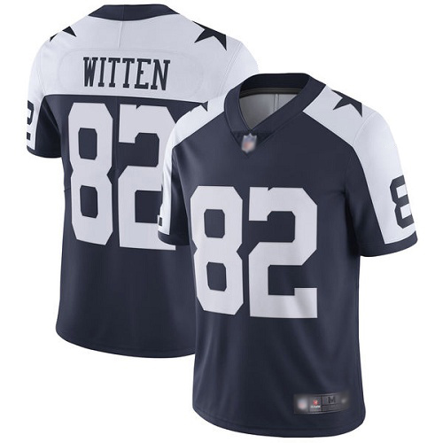 Men Dallas Cowboys Limited Navy Blue Jason Witten Alternate 82 Vapor Untouchable Throwback NFL Jersey